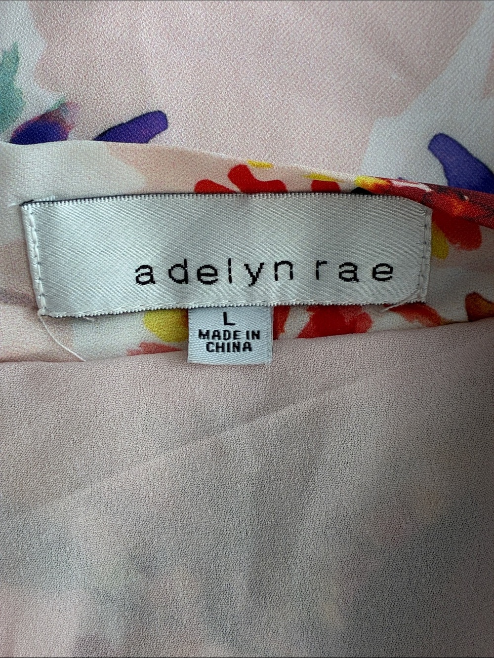 Adelyn Rae Size L Vanessa Woven Floral Printed Fit & Flare Dress - Picture 9 of 13